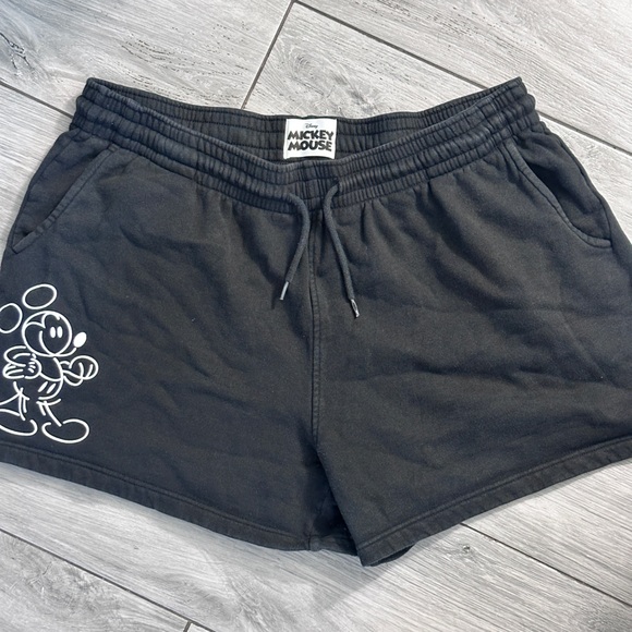 Disney Pants - Mickey and Friends Disney Mickey Mouse Black Drawstring Shorts XL